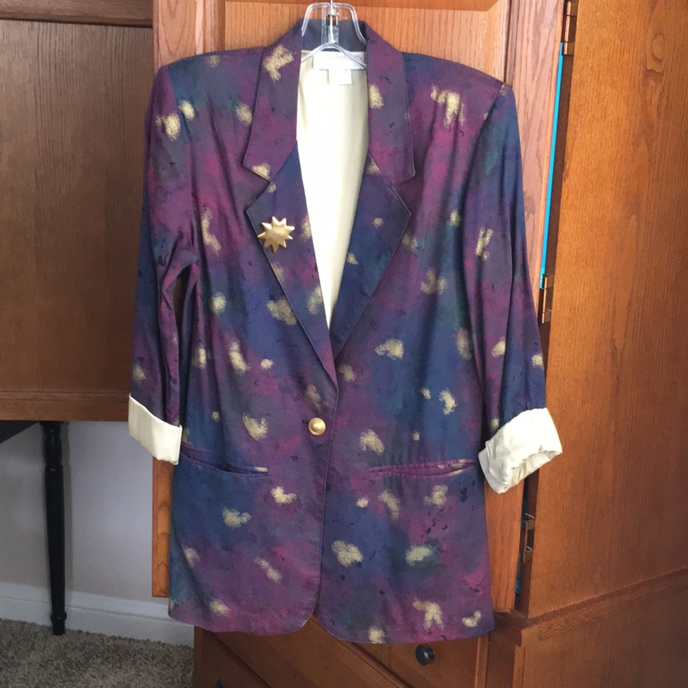 Petite Sophisticate Multi-colored Jacket